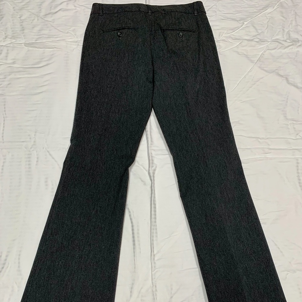 Express Boot Cut Charcoal Gray Slacks - Size 4l - image 4
